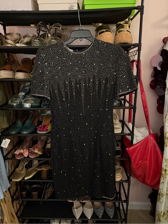 Stenay Dresses & Skirts - Stenay Black Beaded Short Mini Dress